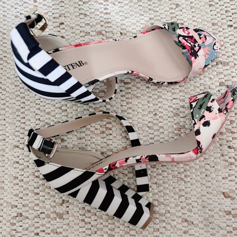 Statement Print Heels - image 1